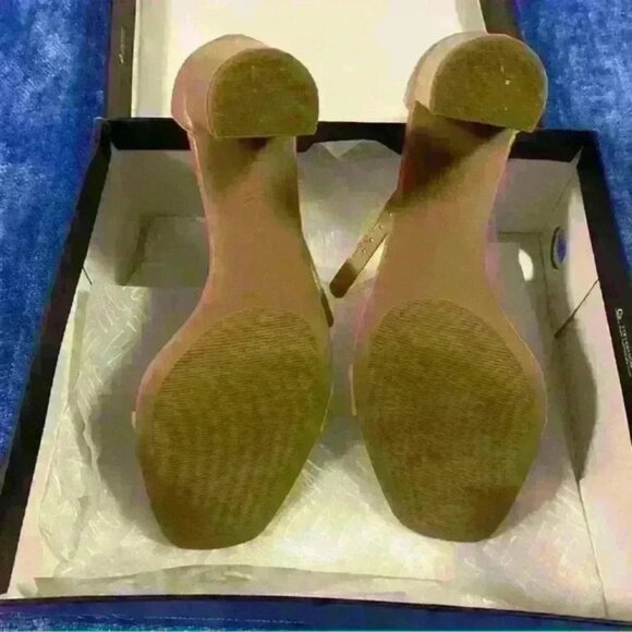 INC Strappy Nude Heels 3 inches Women’s 10 - Picture 7 of 7